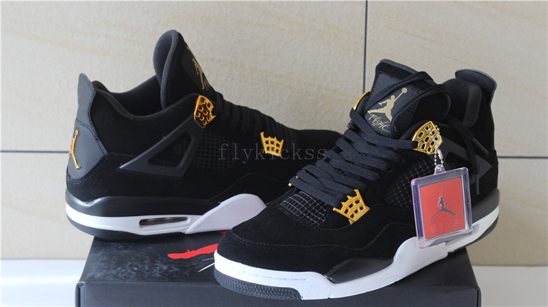 Air Jordan 4 Retro Royalty Black Suede